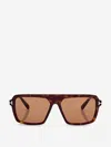 Tom Ford Square Sunglasses In Brown