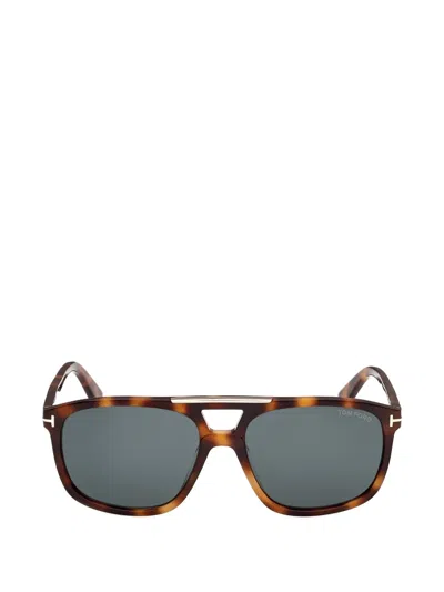 Tom Ford Brianna 58mm Gradient Navigator Sunglasses In Brown