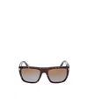 Tom Ford Alberto 55mm Gradient Square Sunglasses In Brown