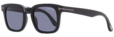 Pre-owned Tom Ford Square Sunglasses Tf751n Dax 01a Black 50mm Ft0751 In Gray