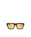 Tom Ford Square Sunglasses In Yellow