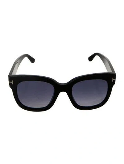 Pre-owned Tom Ford Square Tinted Sunglasses In Black