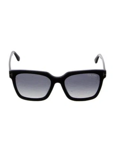 Pre-owned Tom Ford Square Tinted Sunglasses In Black