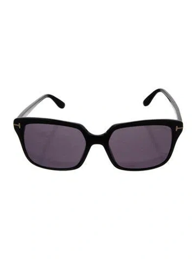 Pre-owned Tom Ford Square Tinted Sunglasses In Black