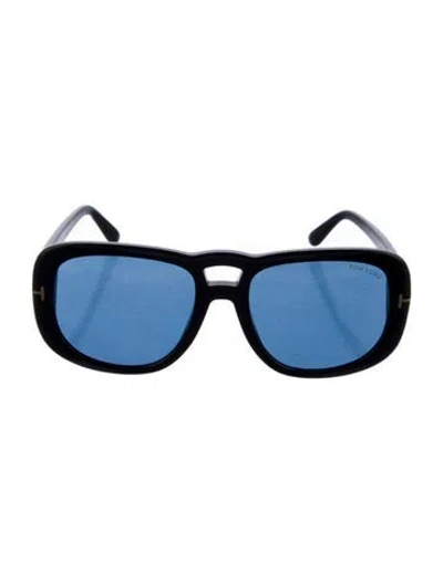 Pre-owned Tom Ford Square Tinted Sunglasses In Black