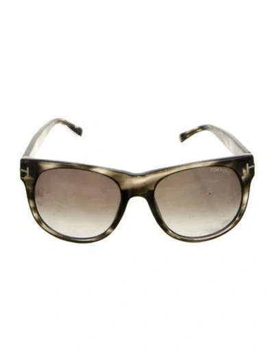 Pre-owned Tom Ford Square Tinted Sunglasses In Black