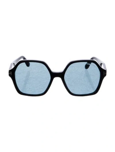 Pre-owned Tom Ford Square Tinted Sunglasses In Black