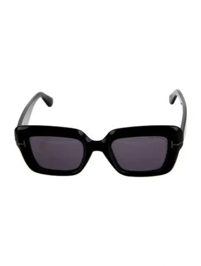 Pre-owned Tom Ford Square Tinted Sunglasses In Black