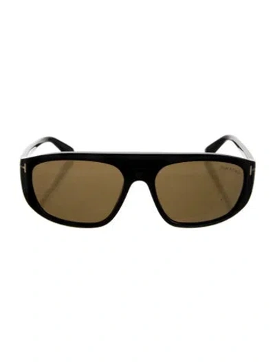 Pre-owned Tom Ford Square Tinted Sunglasses In Black