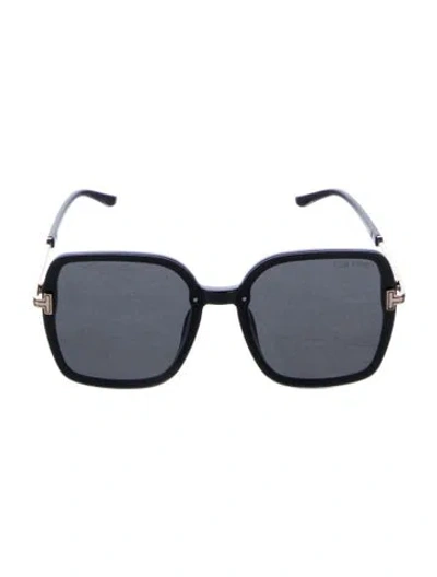 Pre-owned Tom Ford Square Tinted Sunglasses In Black