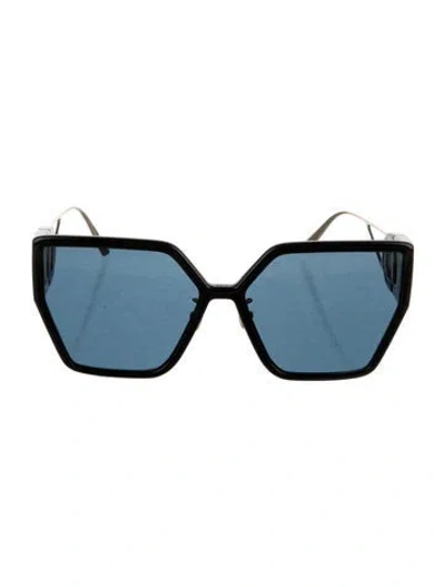 Pre-owned Tom Ford Square Tinted Sunglasses In Black
