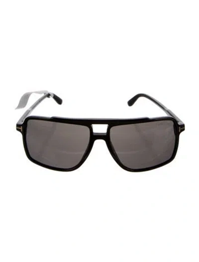 Pre-owned Tom Ford Square Tinted Sunglasses In Black