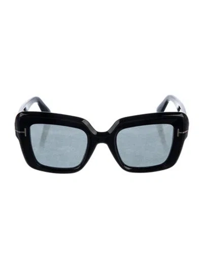 Pre-owned Tom Ford Square Tinted Sunglasses In Black