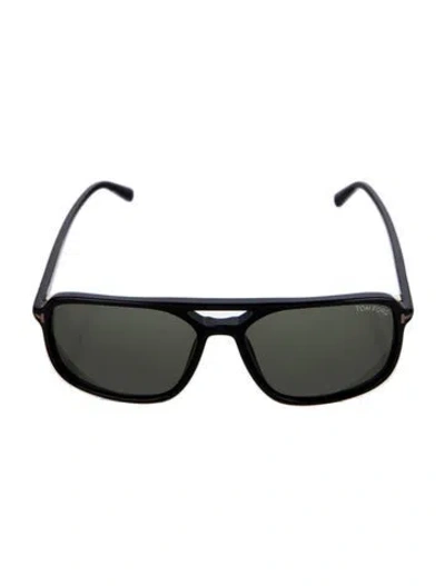 Pre-owned Tom Ford Square Tinted Sunglasses In Black
