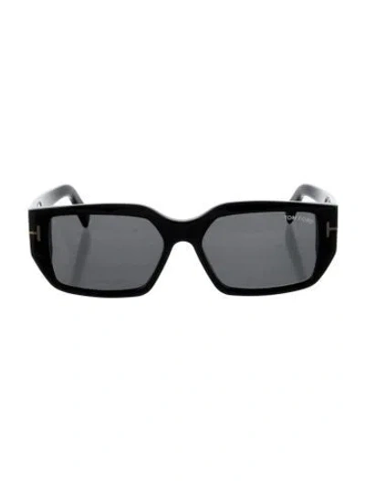 Pre-owned Tom Ford Square Tinted Sunglasses In Black