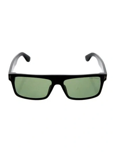 Pre-owned Tom Ford Square Tinted Sunglasses In Black