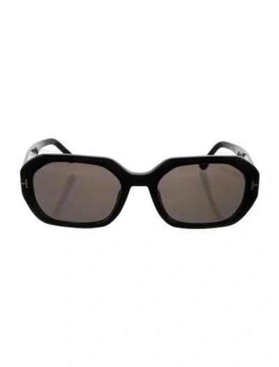 Pre-owned Tom Ford Square Tinted Sunglasses In Black