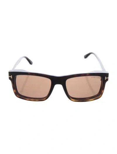 Pre-owned Tom Ford Square Tinted Sunglasses In Brown