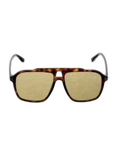 Pre-owned Tom Ford Square Tinted Sunglasses In Brown