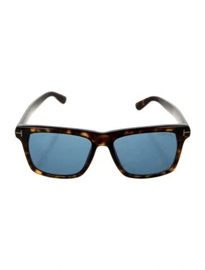 Pre-owned Tom Ford Square Tinted Sunglasses In Brown