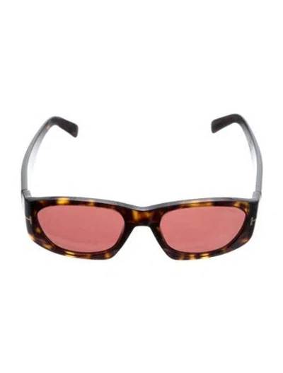 Pre-owned Tom Ford Square Tinted Sunglasses In Brown