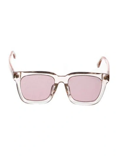 Pre-owned Tom Ford Square Tinted Sunglasses In Clear/pink