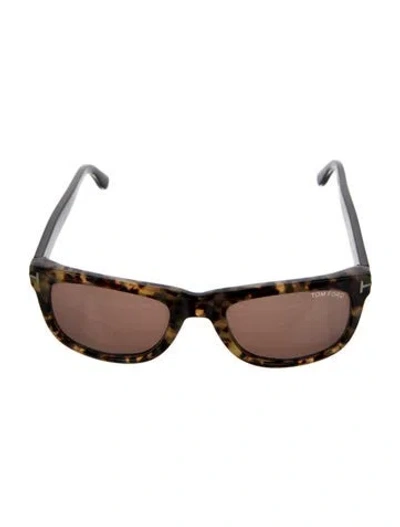 Pre-owned Tom Ford Square Tinted Sunglasses In Neutral