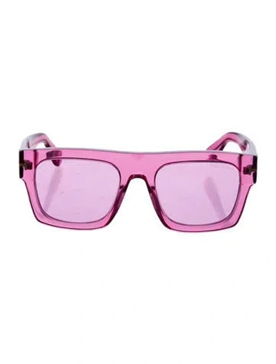 Pre-owned Tom Ford Square Tinted Sunglasses In Pink