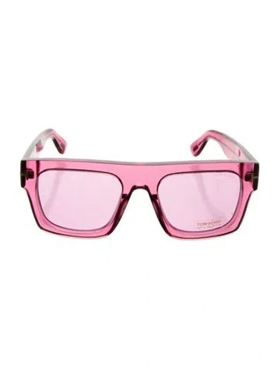 Pre-owned Tom Ford Square Tinted Sunglasses In Pink