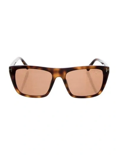 Pre-owned Tom Ford Square Tinted Sunglasses W/ Tags In Black