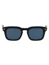 Tom Ford Squared Sunglasses Ft0751 01 V In Black