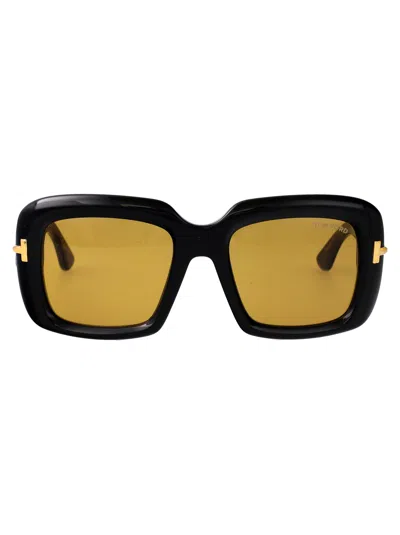 Tom Ford Squared Sunglasses Ft1330 01 E In Multi