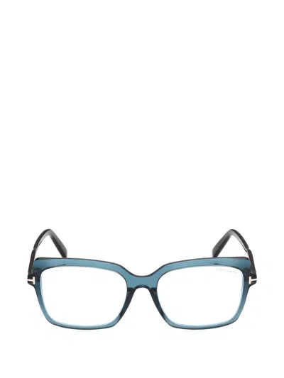 Tom Ford Square-frame Glasses In Blue