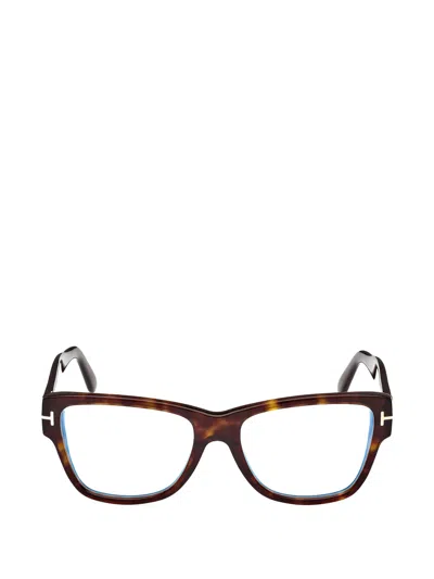 Tom Ford Square-frame Glasses In Brown