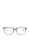 Tom Ford Square-frame Glasses In Brown