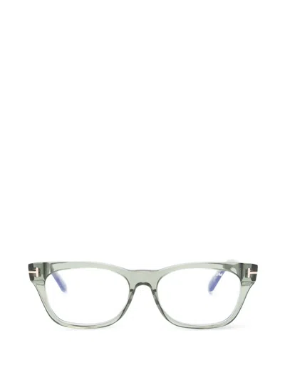Tom Ford Square-frame Glasses In Green