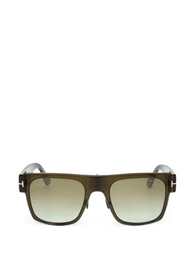 Tom Ford Square-frame Sunglasses In Green