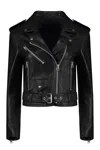 TOM FORD SS24 BLACK LEATHER JACKET FOR WOMEN
