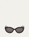 Tom Ford Stacy 53mm Cat-eye Sunglasses In Black