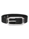 Tom Ford Stadium Buckle Belt In 黑色
