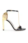 Tom Ford Stamped Croc 105 Sandal In Black