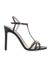 Tom Ford Embellished Lizard-effect Leather Sandals In Black
