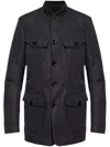 Tom Ford Stand Collar Jacket In Black