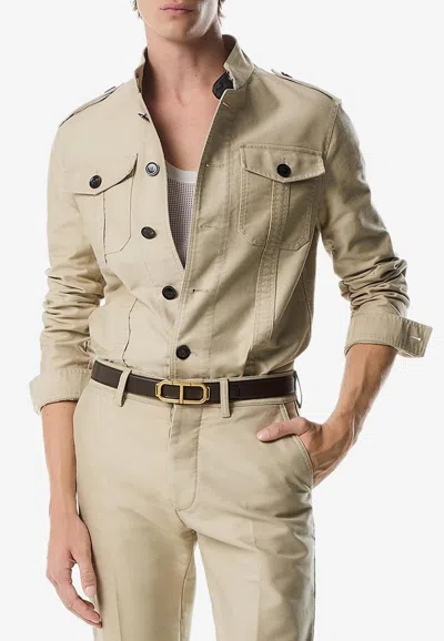 TOM FORD STAND COLLAR OVERSHIRT