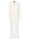 Tom Ford Long-sleeve Bootcut-leg Safari Jumpsuit In White