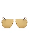 Tom Ford Stavros 63mm Oversize Navigator Sunglasses