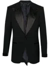 Tom Ford Stitching-details Wool Blazer In Blau
