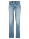 Tom Ford Stone Washed Denim Straight Fit Pants In Blue