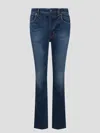 Tom Ford Stone Washed Denim Straight Fit Jeans In Blue
