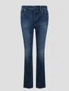 Tom Ford Stone Washed Denim Straight Fit Jeans In Blue